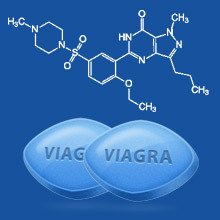 Sildenafil-formule en Viagra-tabletten 